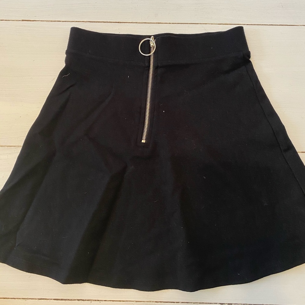 Black Skirt w/ Gold Hoop Zipper